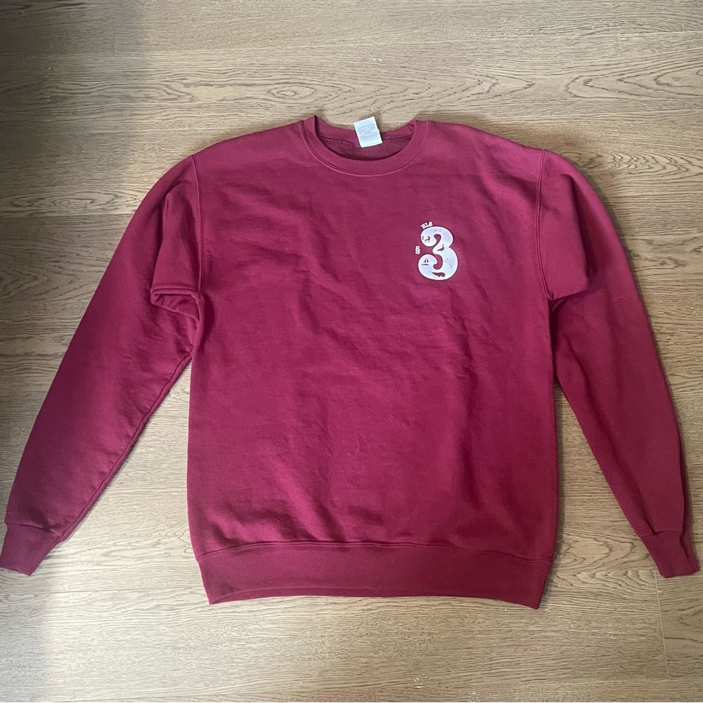 Hanes Men's Burgundy Crewneck Sweater